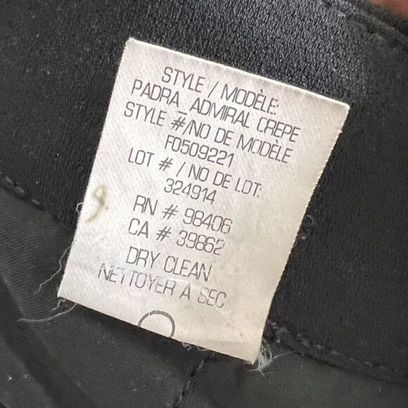 Theory Padra Admiral Crepe Black Tapered Leg Dress Pants - Picture 9 of 9